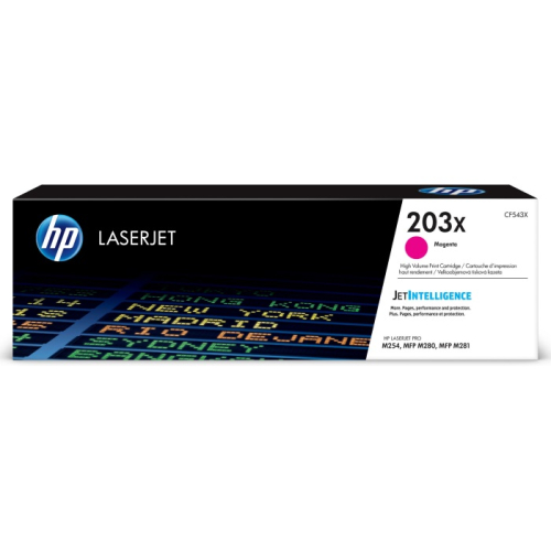 Картридж HP 203X, пурпурный / 2500 страниц (CF543X)