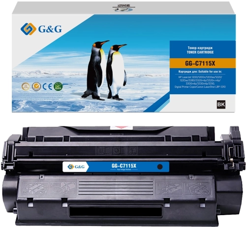 Cartridge GG 15X для LJ 1200/ 1220/ 3300/ 3380 (3 500 стр.) (GG-C7115X)