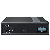 Платформа системного блока с ЦПУ Shuttle DL30N Intel N100 Fanless PC, DDR5 SODIMM Max.16GB, no SSD, no wifi, Support 3x independent display (74R-DL30N-003-SHU-001)