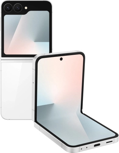 Смартфон Samsung SM-F761B Galaxy Flip7 FE 128Gb 8Gb белый раскладной 3G 4G 1Sim 6.7