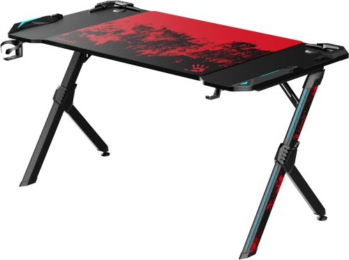 Стол игровой Bloody BD-TB201 столешница ЛДСП карбон каркас черный 140x75x75см