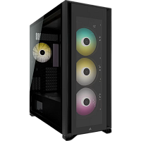 Корпус без блока питания/ Case Corsair iCUE 7000X RGB, Full-Tower, TG, 4x140mm RGB, 4xUSB-A 3.0, 1xUSB 3.2 Type-C, E-ATX, ATX, mATX, mITX Black (CC-9011226-WW)