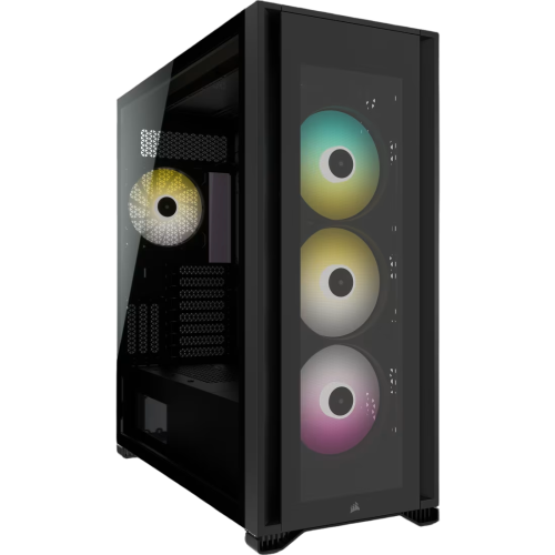 Корпус без блока питания/ Case Corsair iCUE 7000X RGB, Full-Tower, TG, 4x140mm RGB, 4xUSB-A 3.0, 1xUSB 3.2 Type-C, E-ATX, ATX, mATX, mITX Black (CC-9011226-WW)