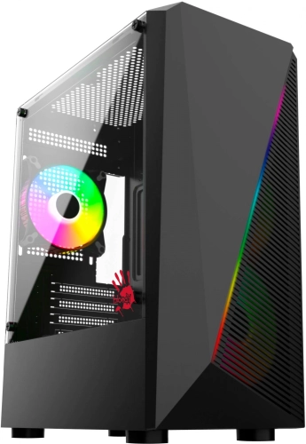 Корпус Bloody BD-CC102F черный без БП mATX 2x120mm 2xUSB2.0 1xUSB3.0 audio bott PSU (BD-CC102F-BK)