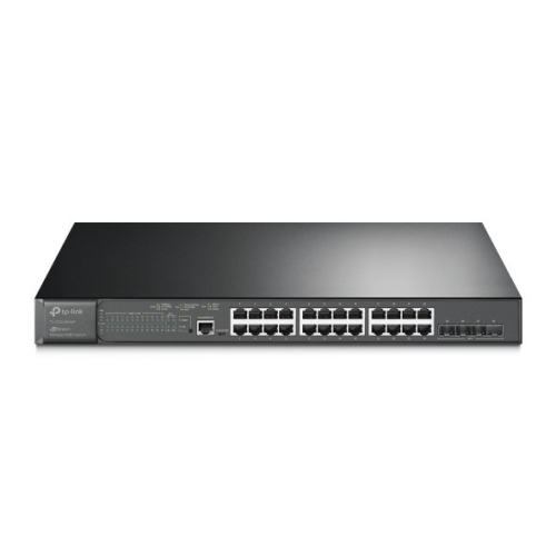 TP-Link SG3428XMP, Omada™ 24-Port Gigabit and 4-Port 10GE SFP+ L2+ Managed Switch with 24-Port PoE+