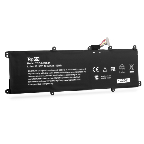Аккумулятор для ноутбука Asus UX3430UA 11.55V 4210mAh PN: C31N1622 (TOP-ASUX34)