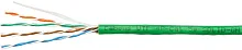 Кабель информационный Cabeus UTP-4P-CAT.5E-SOLID-LSLTX-GN кат.5E U/UTP 4 пары PVC внутренний 305м зеленый