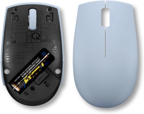 Мышь Lenovo 300 Wireless Compact светло-голубой оптическая 1000dpi беспров. USB 2but (GY51L15679) фото 5