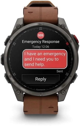 Смарт-часы Garmin Fenix 8 Pro 1.4 AMOLED корп.серый рем.песочный (010-03198-40) фото 3