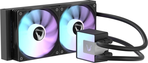 Система водяного охлаждения Formula Ice Jet Glow 240 ARGB Soc-AM5/AM4/1200/2066/1700/1851 черный 4-pin 1-27.2dB Al+Cu 310W Ret (ICE JET GLOW 240 BK)