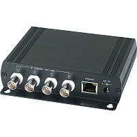 SC&T Коммутатор Ethernet (4 входа / 1 выход), для объединения Ethernet-сигналов от 4-х устройств, переданных по коаксиальному кабелю (с передатчика IP01) на расстояние до 200 м, в 1 IP-канал (IP01H)