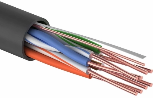 Кабель информационный PROconnect 01-0045-3 кат.5E U/ UTP 4 пары 24AWG PE внешний 305м черный