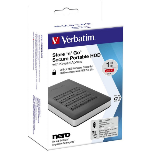 Внешний HDD Verbatim Store 'n' Go Secure 1 Тб (053401) фото 5