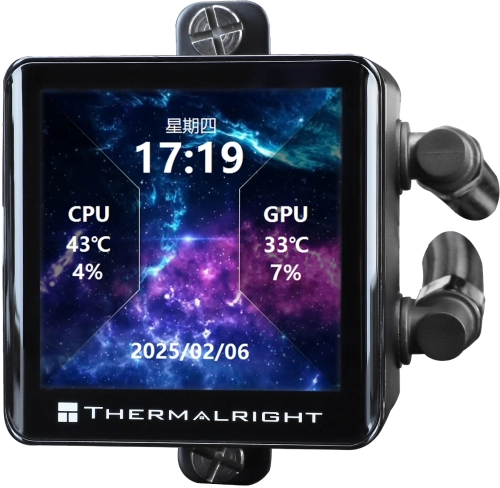 Система водяного охлаждения Thermalright Frozen Vision 360 V2 ARGB Soc-AM5/AM4/1200/1700/1851 черный 4-pin 27dB Al LCD Ret (F-VISION-360-BL-ARGB-V2) фото 2