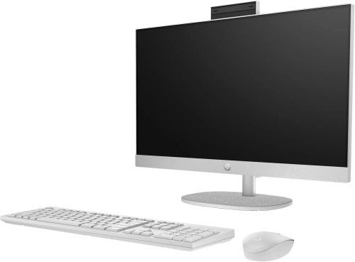 Моноблок HP 24-cr0072ci NT 24 FHD(1920x1080) AMD Ryzen 5 7520U , 16GB LPDDR5-5500 (1x16GB), SSD 512Gb, AMD Radeon 610M, noDVD,ENG/ RU kbd&mouse wired, HD Webcam, ShellWhite, FreeDOS, 1Y Wty (9Q703EA) фото 2