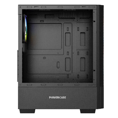 Powercase Mistral AY3B ARGB, Tempered Glass, 2x 140mm +1x 120mm ARGB Fans, чёрный, ATX (CMAYB-A3) фото 2