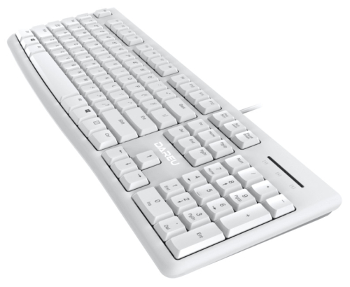 Клавиатура проводная Dareu LK185 White, мембранная, 104 клавиши, EN/ RU, 1,5м (LK185 WHITE)