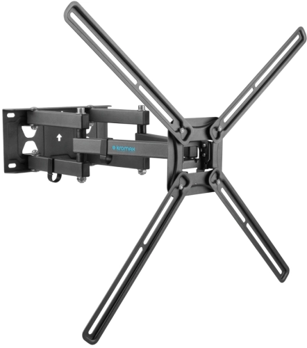 Кронштейн для ТВ KROMAX CORBEL-9 GREY TITAN (max VESA 600x400 мм., настенный, наклонно-поворотный, max 50 кг) (90593)