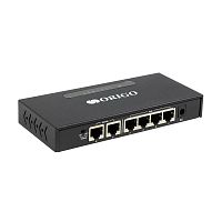 Коммутатор/ Unmanaged Switch 6x100Base-TX (4x100Base-TX PoE), PoE Budget 60W, Long-range PoE up to 250m, metal case (OS1206P/60W/A1A)
