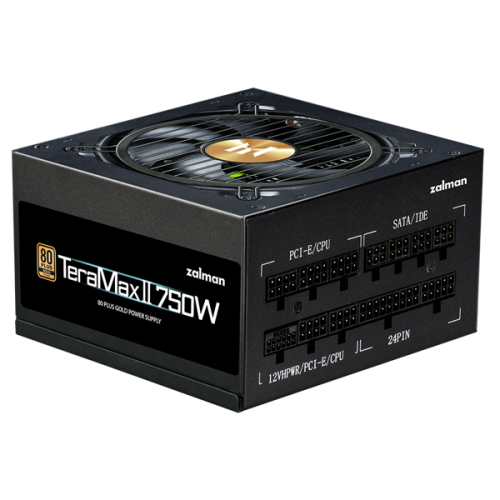 Zalman ZM750-TMX2, 750W, ATX12V v3.0, APFC, 12cm Fan, 80+ Gold Gen5, Full Modular, Retail