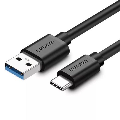 Кабель UGREEN US184 (20882) USB 3.0 A Male to Type C Male Cable Nickel Plating. Длина: 1 м. Цвет: черный (20882_)