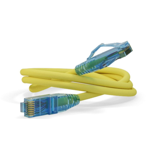 Кабельная сборка Hyperline PC-LPM-UTP-RJ45-RJ45-C6-3M-LSZH-YL Патч-корд U/UTP, Cat.6 (100% Fluke Component Tested), LSZH, 3м, желтый