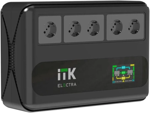 ITK ELECTRA LT5 ИБП 1кВА/0,6кВт LCD с АКБ 1х9AH (ELT5-1000VA-1-001)
