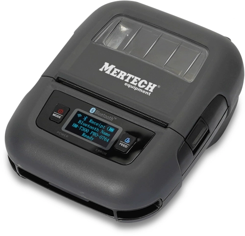 Термопринтер Mertech ALPHA (4596) 203dpi 80мм/с/USB/Wi-Fi/BT для печ.накл. серый (4596#MLN)