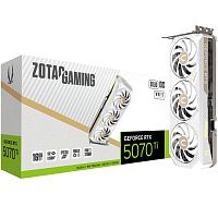 Видеокарта Zotac RTX5070Ti SOLID CORE OC WHITE ED 16GB GDD7 256bit 3xDP HDMI 3FAN PREMIUM PACK (ZT-B50710Q2-10P)