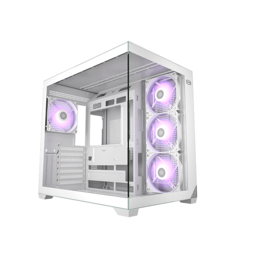 Корпус без блока питания/ Case PCCooler C3T700 ARGB WH, Midi-Tower, TG, 4x120mm ARGB, 1xUSB-A 3.0 + 1xUSB-A 2.0 + 1xUSB-C, ATX, mATX, mITX White
