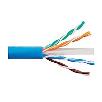 Кабель LANMASTER UTP, 4x2, кат 6, 550Mhz, LSZH (HFLT), синий, 305 м (LAN-6EUTP-HFLT-BL)