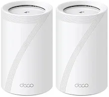 Бесшовный Mesh роутер TP-Link Deco BE65 BE9300 100/1000/2500BASE-T белый (упак.:2шт)