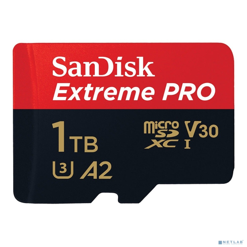 Карта памяти SanDisk Extreme Pro microSD UHS I Card 1TB for 4K Video on Smartphones, Action Cams & Drones 200MB/s Read, 140MB/s Write, Lifetime Warranty (SDSQXCD-1T00-GN6MA)