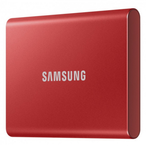 Внешний SSD Samsung T7 1TB USB-C красный (MU-PC1T0R/ WW) (MU-PC1T0R/WW) фото 2
