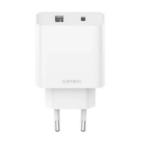 Зарядное устройство CUKTECH Сетевое зарядное устройство CUKTECH A19 EU 30W Wall Charger (Type-A+Type-C) (CUK00A19EUWH)