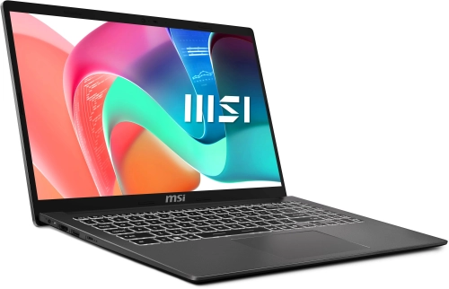 ноутбук MSI Modern 15 F1MG Core 7 150U 15.6 FHD (1920*1080),IPS,DDR4 16GB (16GB*1) 512GB SSD Intel Graphics,backlight,46.8Wh,1.7kg,1y,Dos,Platinum Gray (9S7-15S111-1071) фото 2
