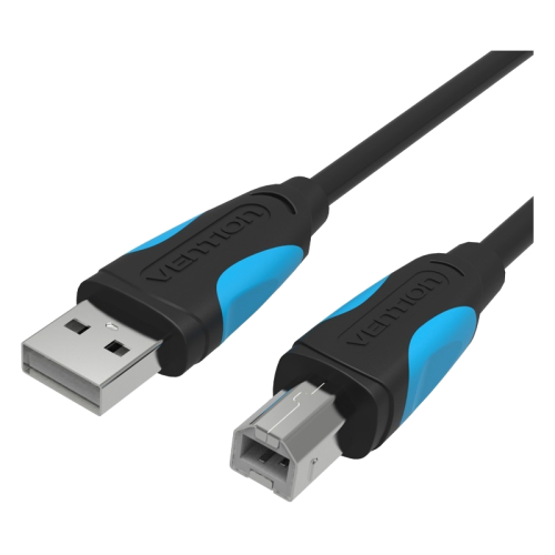 Кабель Vention USB 2.0 AM/BM - 1м. Черный (VAS-A16-B100)