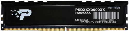 Память DDR 5 DIMM 8Gb 5200Mhz, PATRIOT Signature Premium (PSP58G520081H1) (retail)