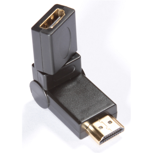 Greenconnect Адаптер переходник HDMI-HDMI GC- CV310 HDMI Тип А 19M AM / Тип А 19F AF 360 град, золотой разъем, пакет (GC-CV310)