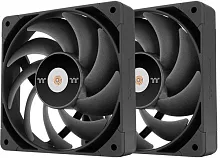 Вентилятор для корпуса Thermaltake Toughfan 14 Pro 140х140x25 черный 4-pin 31.6дБ (упак.:2шт) (CL-F160-PL14BL-A) Ret