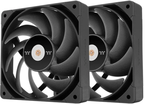 Вентилятор для корпуса Thermaltake Toughfan 14 Pro 140х140x25 черный 4-pin 31.6дБ (упак.:2шт) (CL-F160-PL14BL-A) Ret