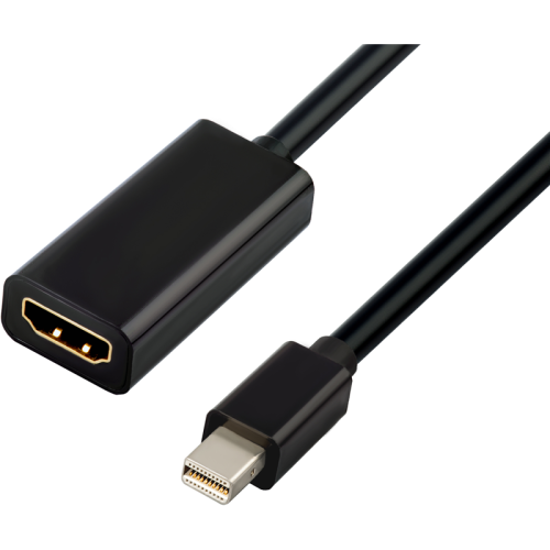 Greenconnect Адаптер-переходник Apple mini DisplayPort 20M > HDMI 19F, черный, GCR-50930