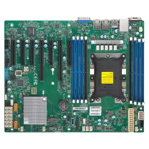 SuperMicro MBD-X11SRL-F-B ,ATX, Intel® C422, LGA2066, 512GB ECC RDIMM 1TB Registered ECC LDIMM, Dual LAN with Intel i210 Gigabit Ethernet Controller,3 x8 1 x16 1 x8 (in x16 slot) 1 x4 (in x8 slot)