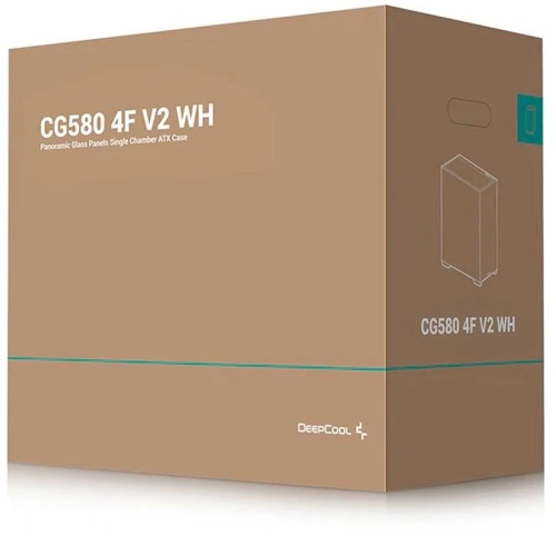 Корпус Deepcool CG580 4F V2 WH белый без БП ATX 6x120mm 4x140mm 2xUSB3.0 audio bott PSU (R-CG580-WHADA4-G-2)