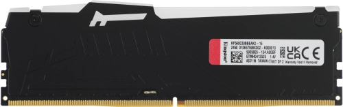 Модуль памяти DDR 5 DIMM 16Gb PC48000, 6000Mhz, Kingston FURY Beast Black RGB CL30 (Kit of 2) (KF560C30BBEAK2-16) (retail) фото 6