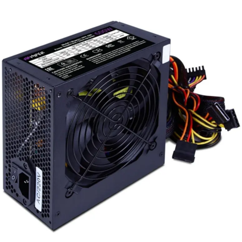 блок питания для ПК 600 Ватт/ Power Supply HIPER HPP-600 (ATX 2.31, 600W, Active PFC, 120mm fan, Black) BOX