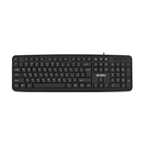 Клавиатура SVEN KB-S230 чёрная (104кл, каб. 2м) (SV-018399)