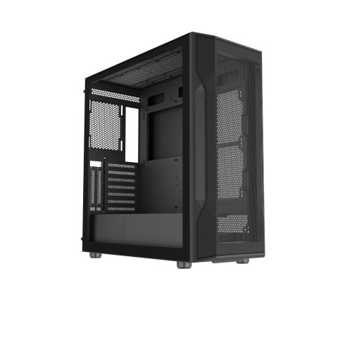Корпус ПК без блока питания/ Case SAMA S40E Black, Midi-Tower, TG, no fans, 2xUSB 3.0 + 1xUSB 3.1 Type-C, ATX, mATX, mITX Black (S40E-BKAP00X1-RU)