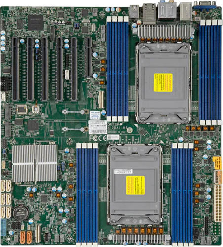 Supermicro Motherboard 2xCPU X12DAI-N6 3rd Gen Xeon Scalable TDP 270W/16xDIMM/ C621A RAID 0/1/5/10/2x1Gb/5xPCIex16/2xM.2(Bulk) (MBD-X12DAI-N6-B)