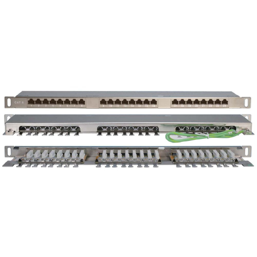 Панель Hyperline PPHD-19-24-8P8C-C6-SH-110D Патч-панель высокой плотности 19